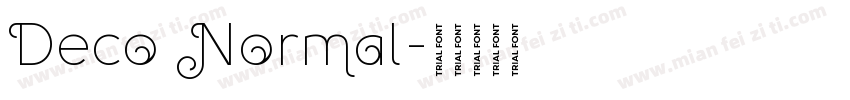 Deco Normal字体转换